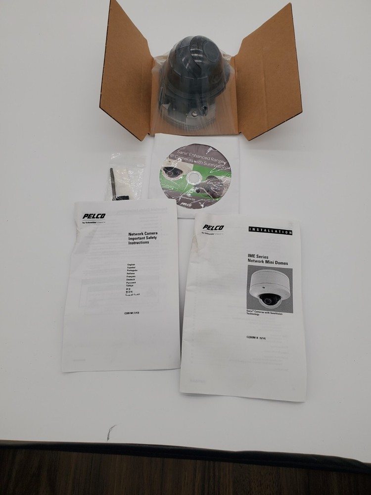 Pelco IME31-E-BASE 3MP Base Sarix Enhanced Environmental 3-9mm Dome Camera