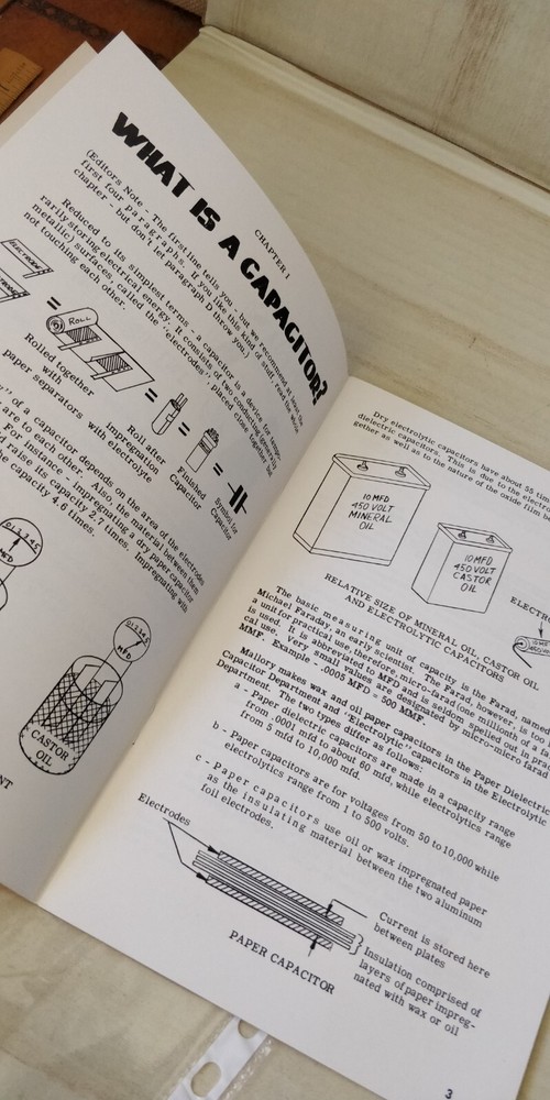 1955 ~Mallory ~ Capacitators Information Guide - illustrated Booklet