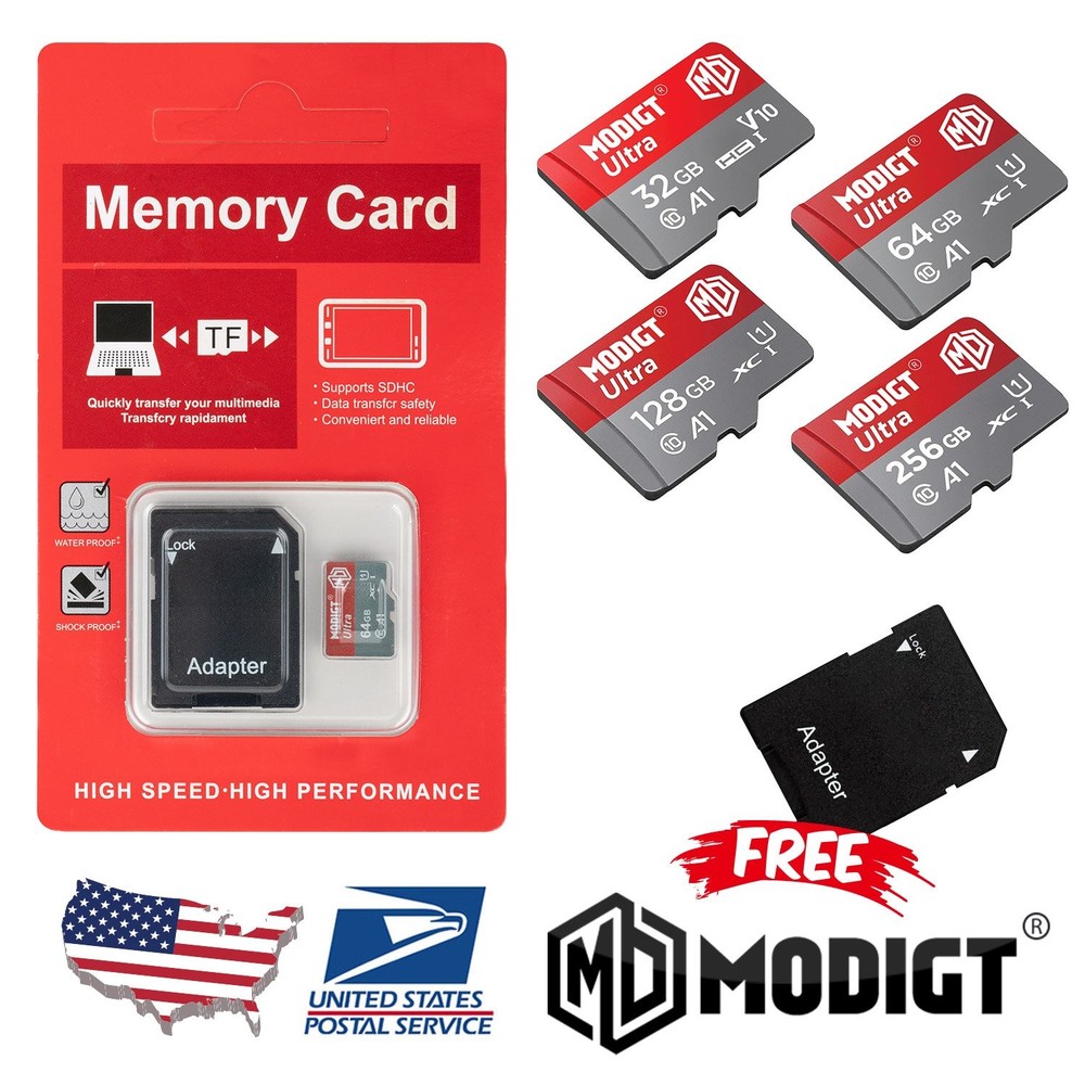 Micro SD Card Ultra Class 10 SDXC SDHC Memory Card for Dash Cams Android lot