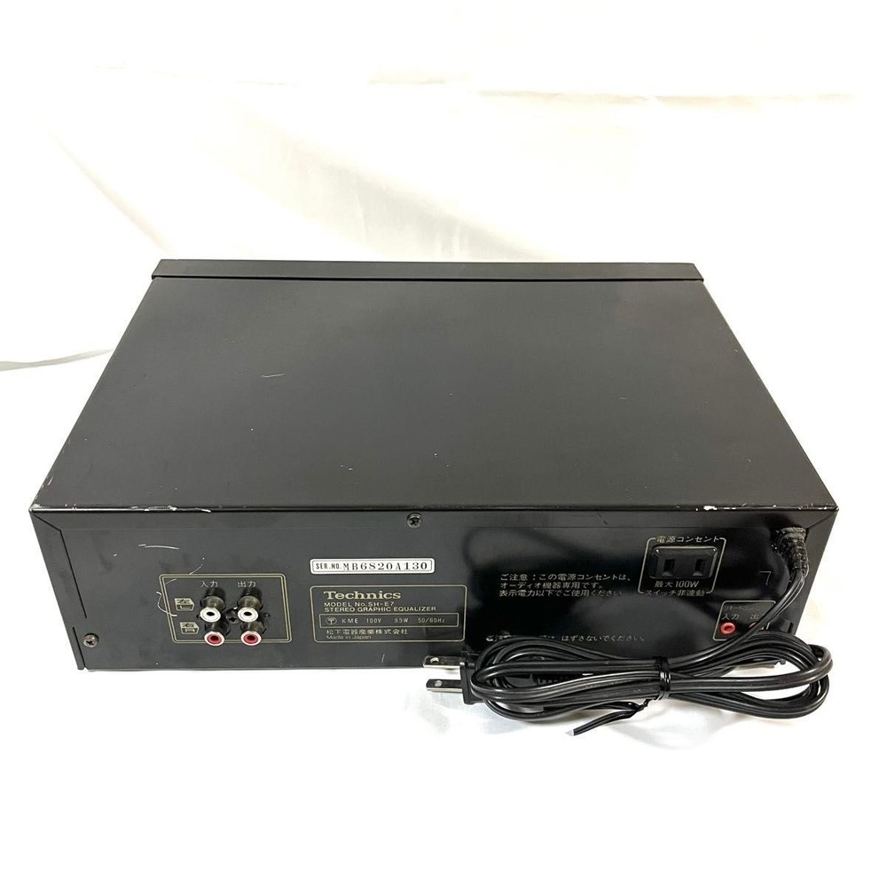 Technics SH-E7 Graphic Equalizer Vintage Hi-Fi Audio Component Used #OS0333