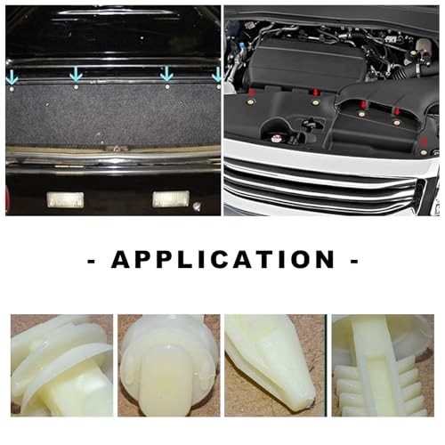 Car Door Panel Chip Retainers, Plastic Door Panel Fasteners with 40 PCS