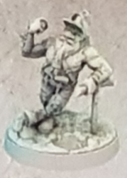 Archon Studios Dungeons & Lasers DnD Scale NPC Dwarf Miner Miniature