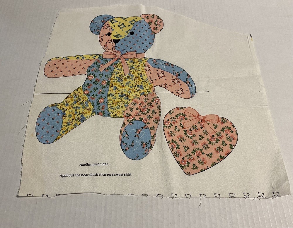 Bear Appliqué for Crafting One Sided