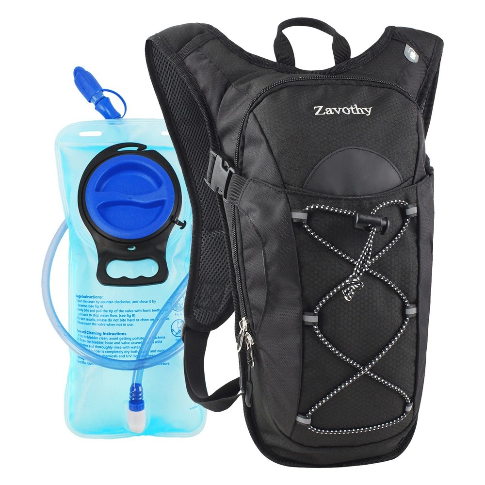 Zavothy Hydration Backpack with 2L Hydration Bladder Water Backpack for Hikin...