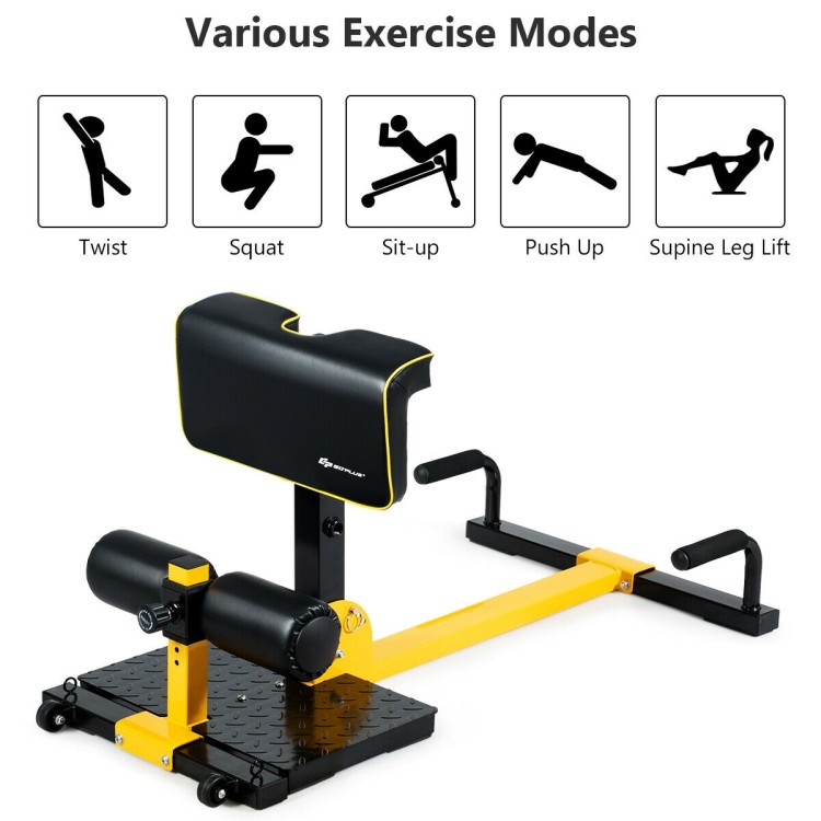 8-in-1 Home Gym Squat Machine - Adjustable, Core & Leg Workout
