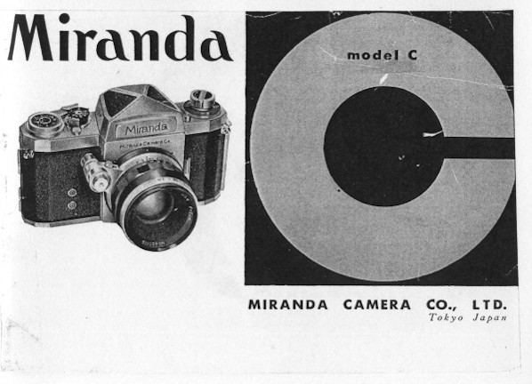 Miranda Model C Instruction Manual Reprint