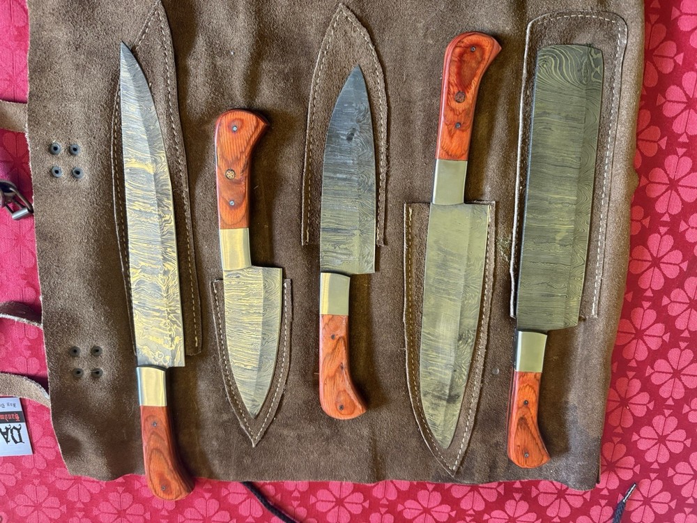 Red River Damascus Knife Set