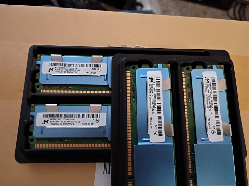 32GB 4 x 8GB ECC FULLY BUFFERED PC2-5300 DIMM DDR2 667 MHz FB Server Memory RAM