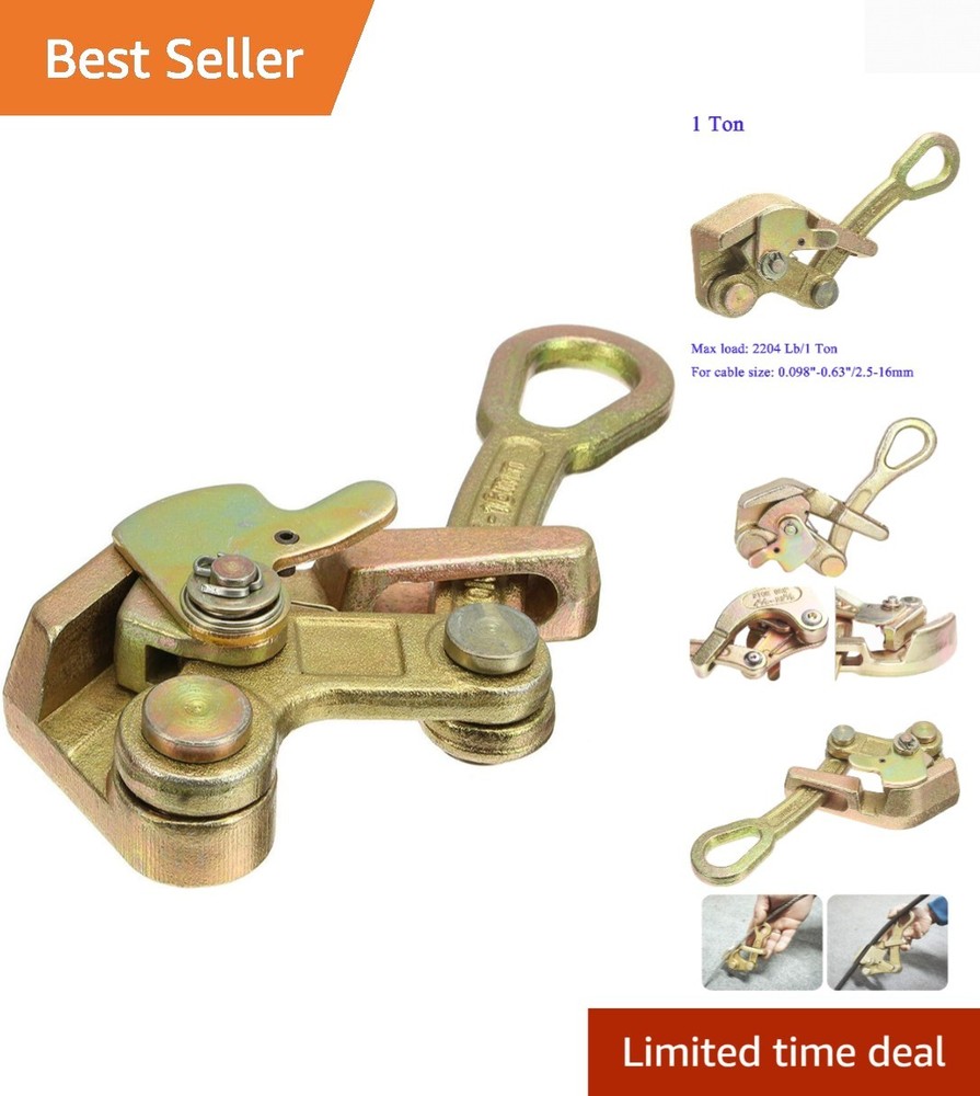 1 Ton Cable Grip Wire Puller Tool - Secure & Efficient Adjustment