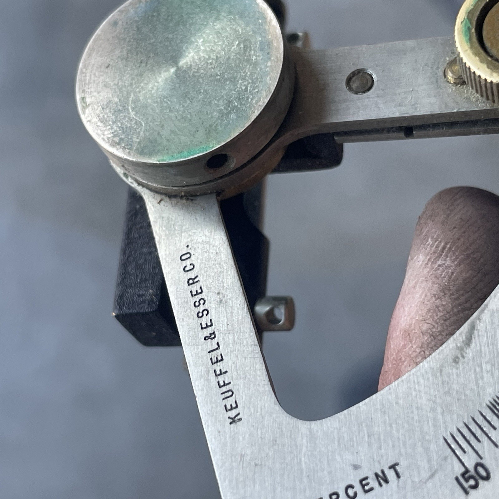 Vintage Keuffel & Esser (K&E) Abney Level Clinometer –With Original Leather Case