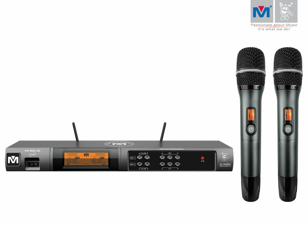 Better Music Builder VM-82U G5 Dual Channel UHF Wireless Microphone System