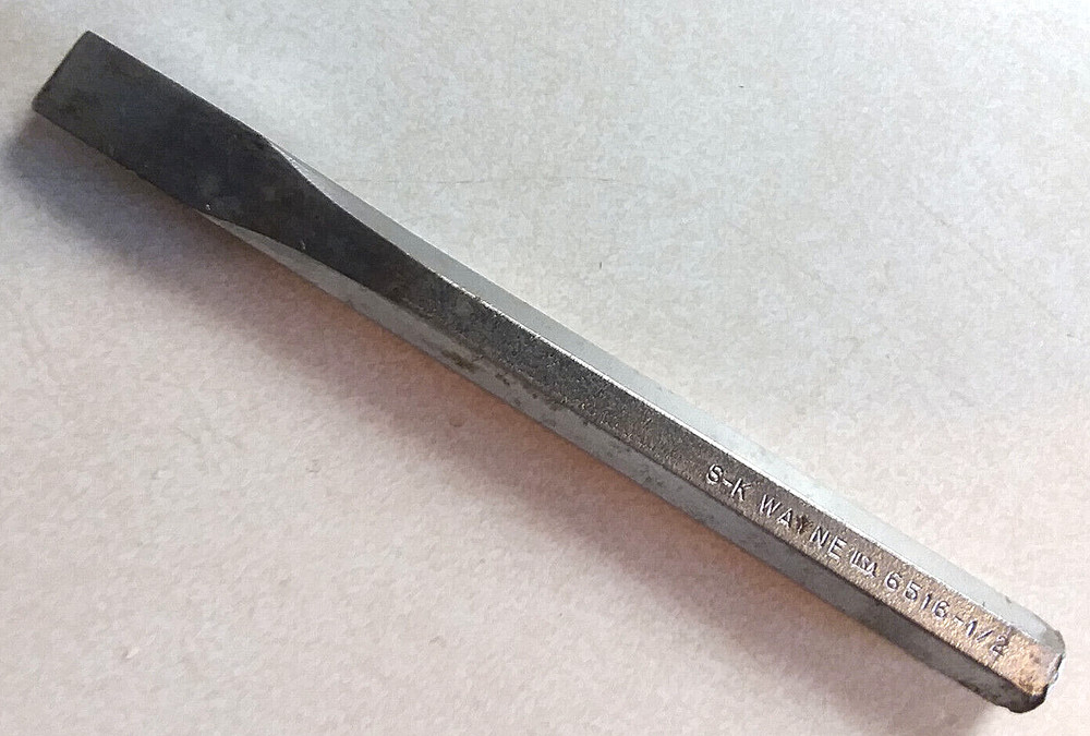 VINTAGE S-K WAYNE 6516 CHISEL 1/2" TIP USA