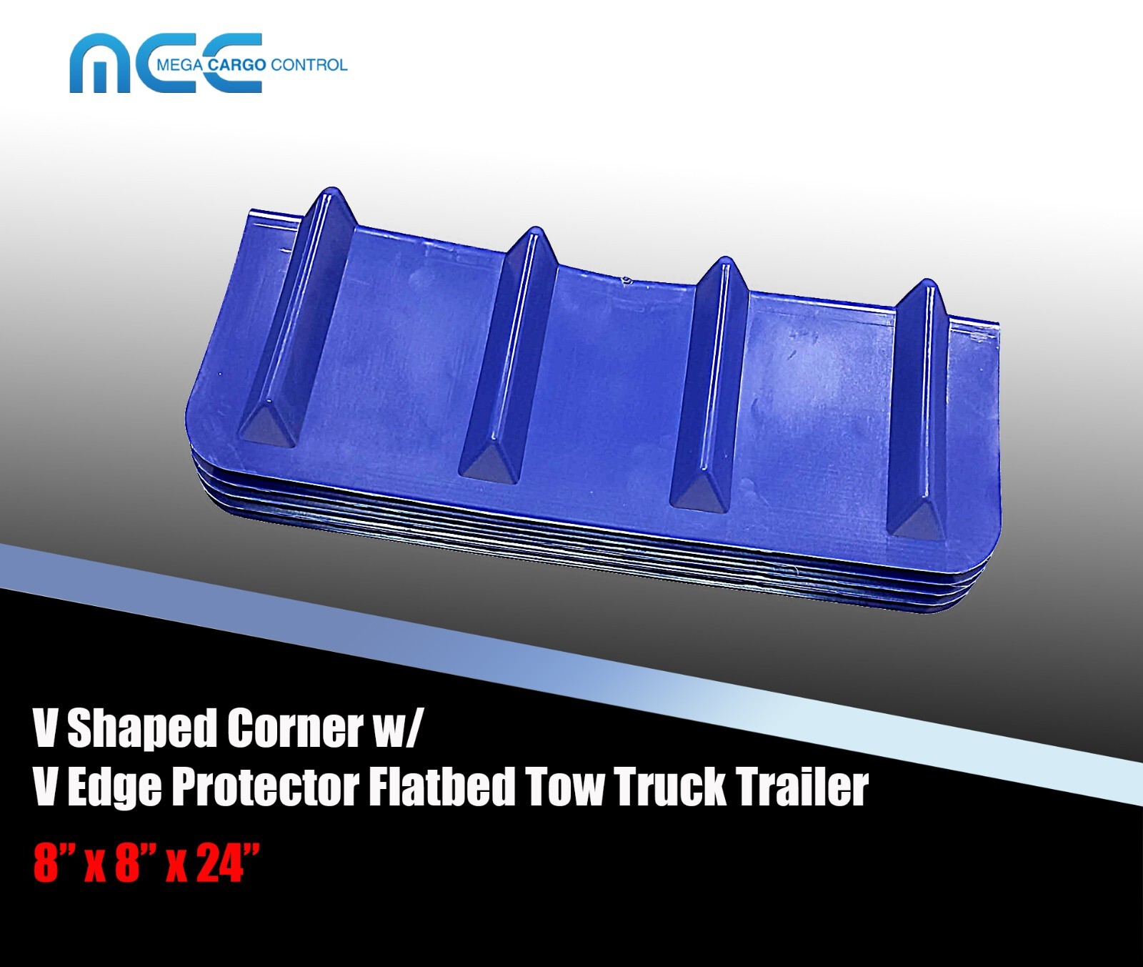 10 Pack 8" x 8" x 24" V Shaped Corner Edge Protector Flatbed Tow Truck Trailer