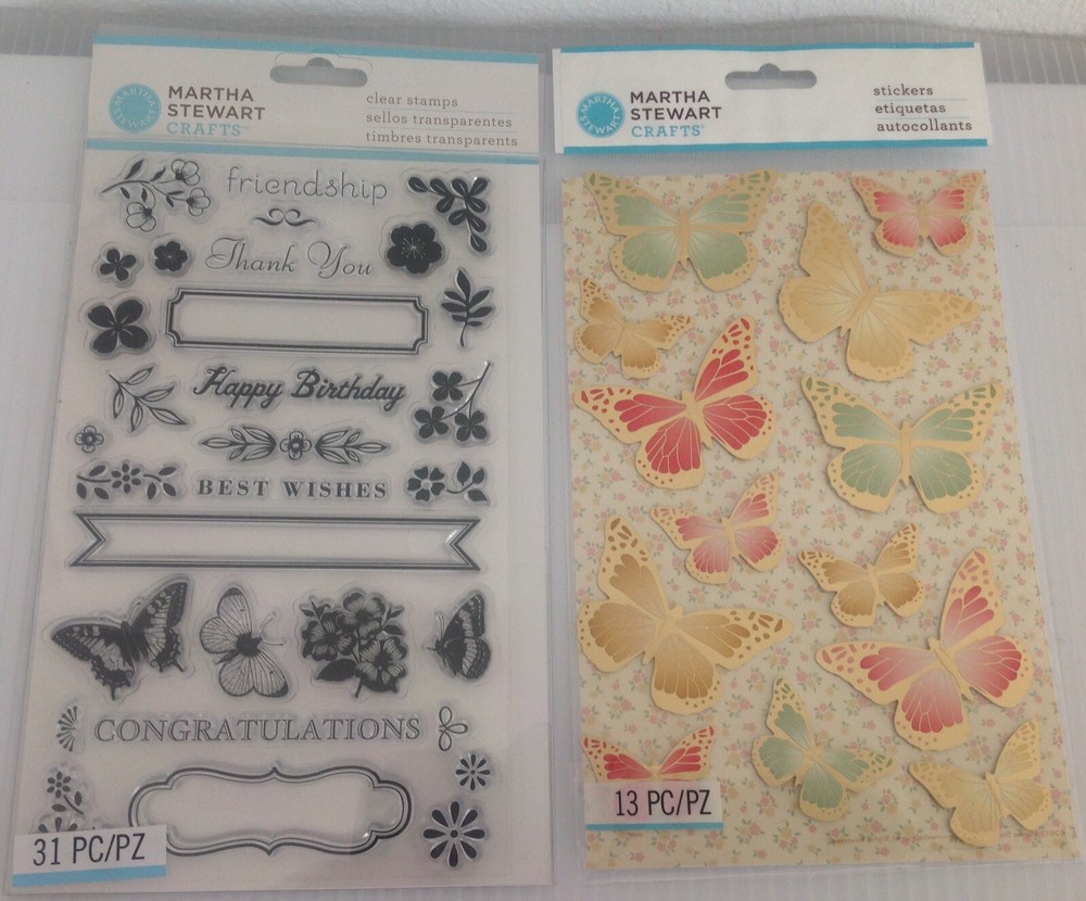 Retired Martha Stewart Peg Stamp Starter Kit, Custom Stamp Setting Kit
