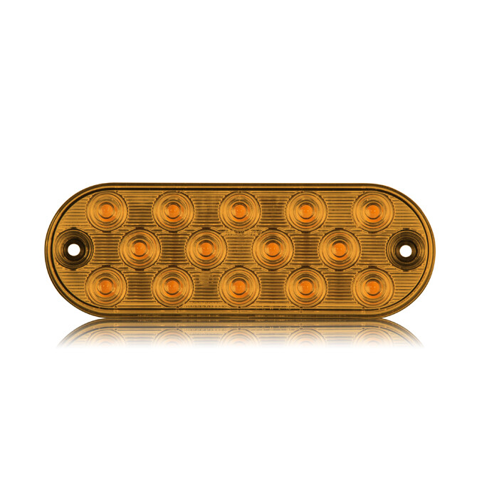 MAXXIMA M63353Y 6" Oval Thin Profile Surface Mount LED Class 1 Warning Strobe