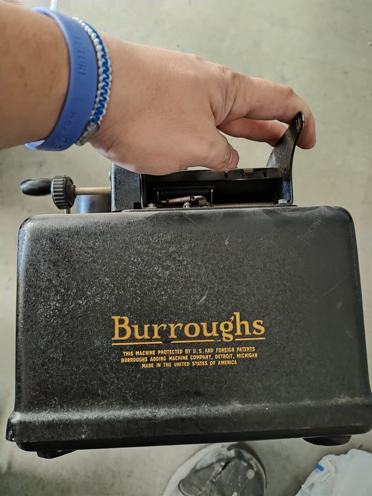 Vintage Burroughs Portable Adding Machine