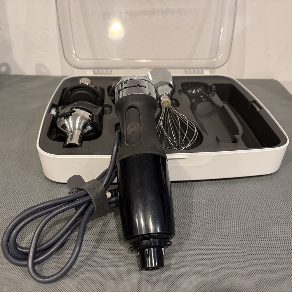 KitchenAid KHB2561 5-Speed Immersion Hand Blender Attachments & Case Tested Work
