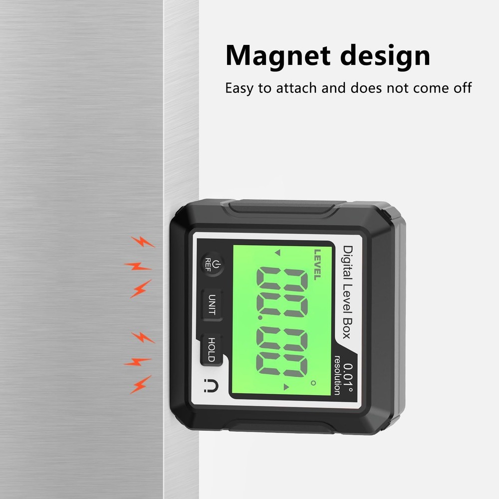 Digital Angle Finder Magnetic Angle Gauge LCD Digital Level tool Protractor I...