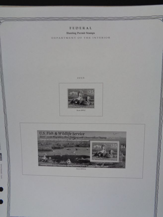 SCOTT US Minuteman 2025 stamp collection album pages supplement # 57 NEW Latest