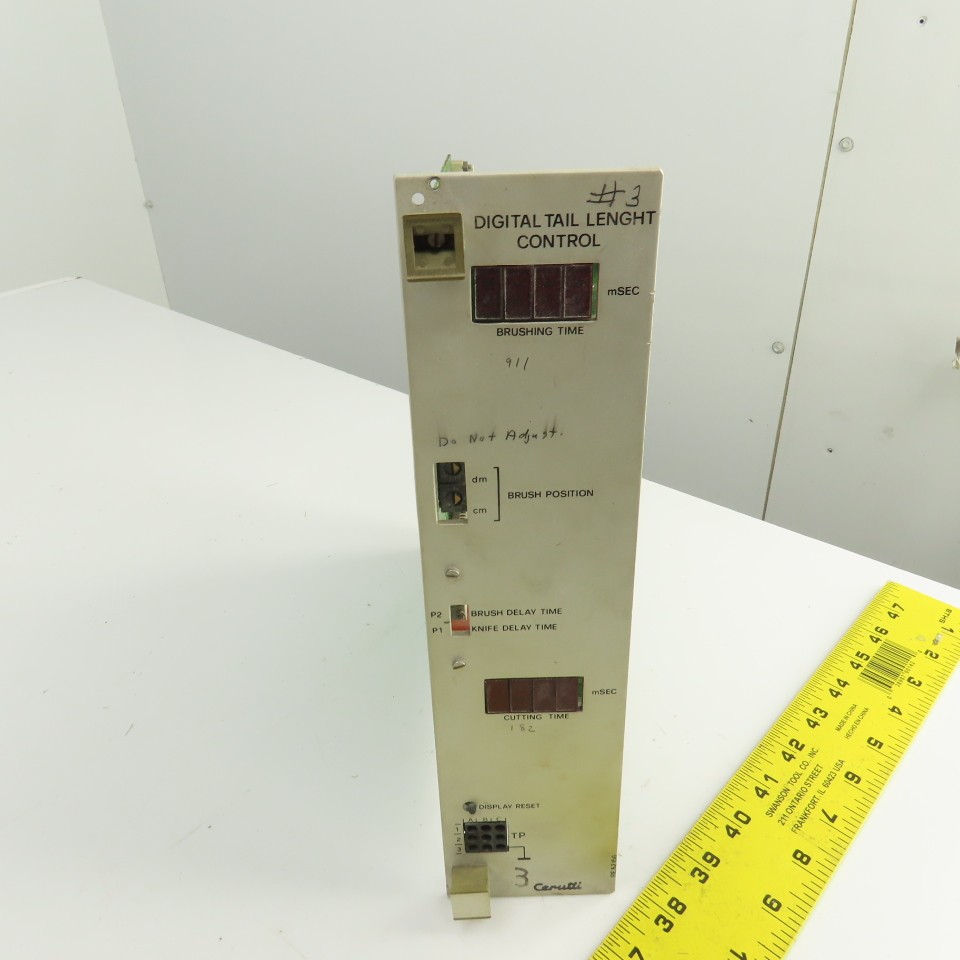 Cerutti RE 52156 Digital Tail Length Control