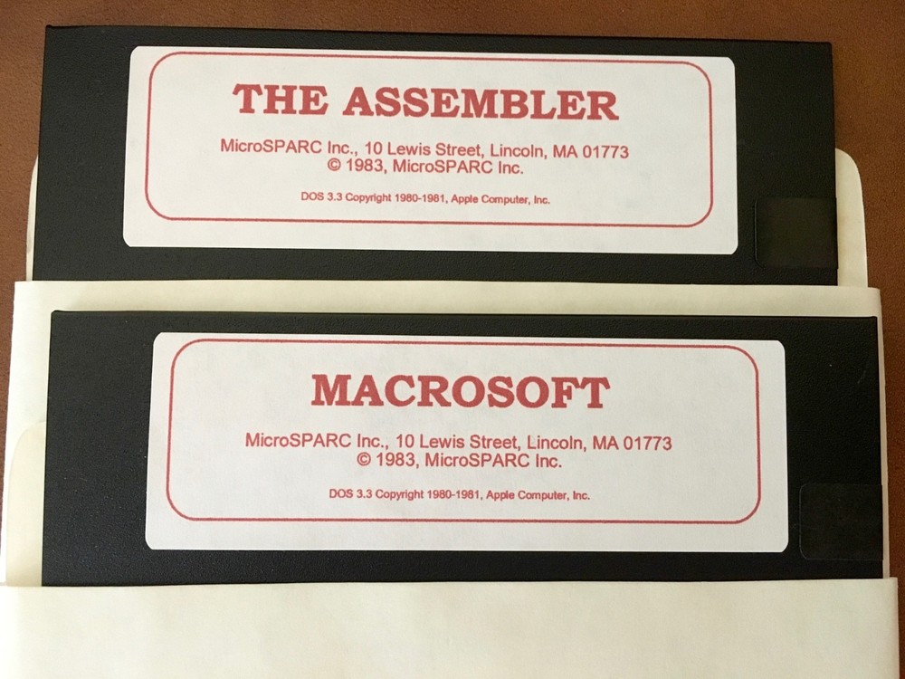 Macrosoft / The Assembler / MicroSPARC / Apple II, IIe, IIc, & IIgs Computers