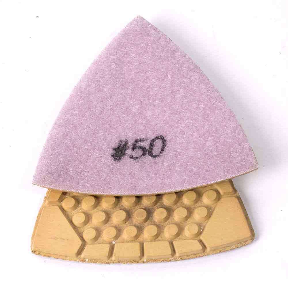 Specialty Diamond Diamond Triangular Dry Pad, 50 Grit - BRTTD50