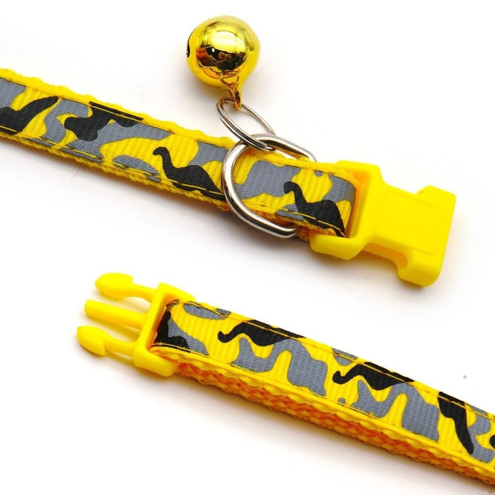 Personalized Camo Dog Collars-Adjustable Lightweight Nylon Pet Collars, Quick...