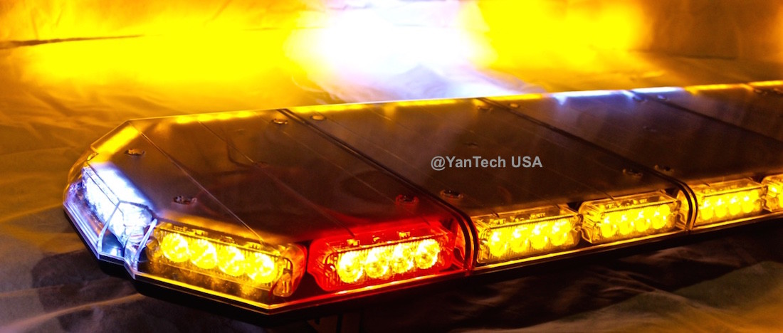 56" LED Strobe Beacon Lightbar w/ Cruise Control, Alley&Brake&Turn Signal Lights