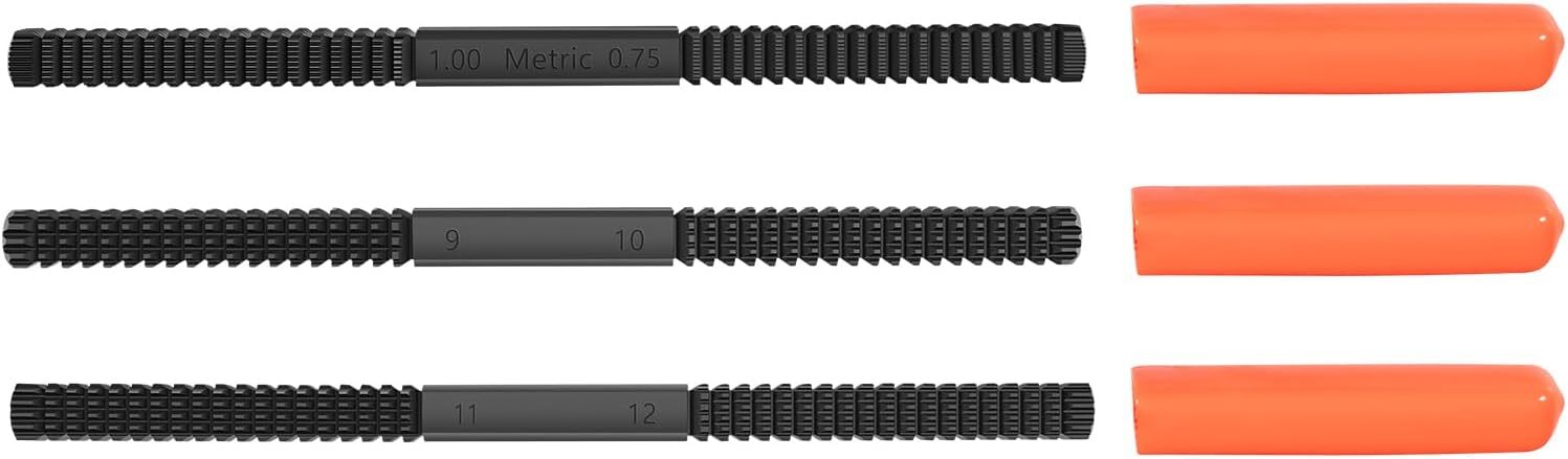 3 Piece Thread Restorer File Chaser Set Metric & SAE Repair Hardward DIY 2573