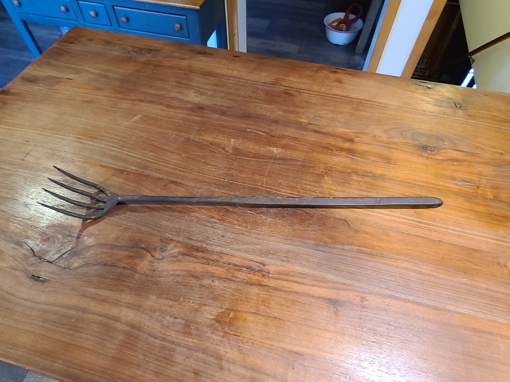 Blacksmith Campfire Fireplace Fork Barbecue Marshmellow Wrought Iron E C Stuck