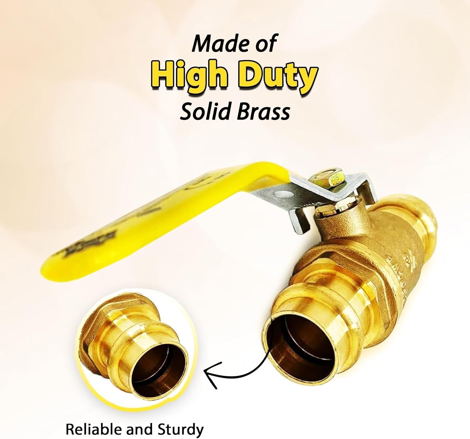 3/4" Propress Brass Ball Valve with EPDM O-Ring Pack of 10