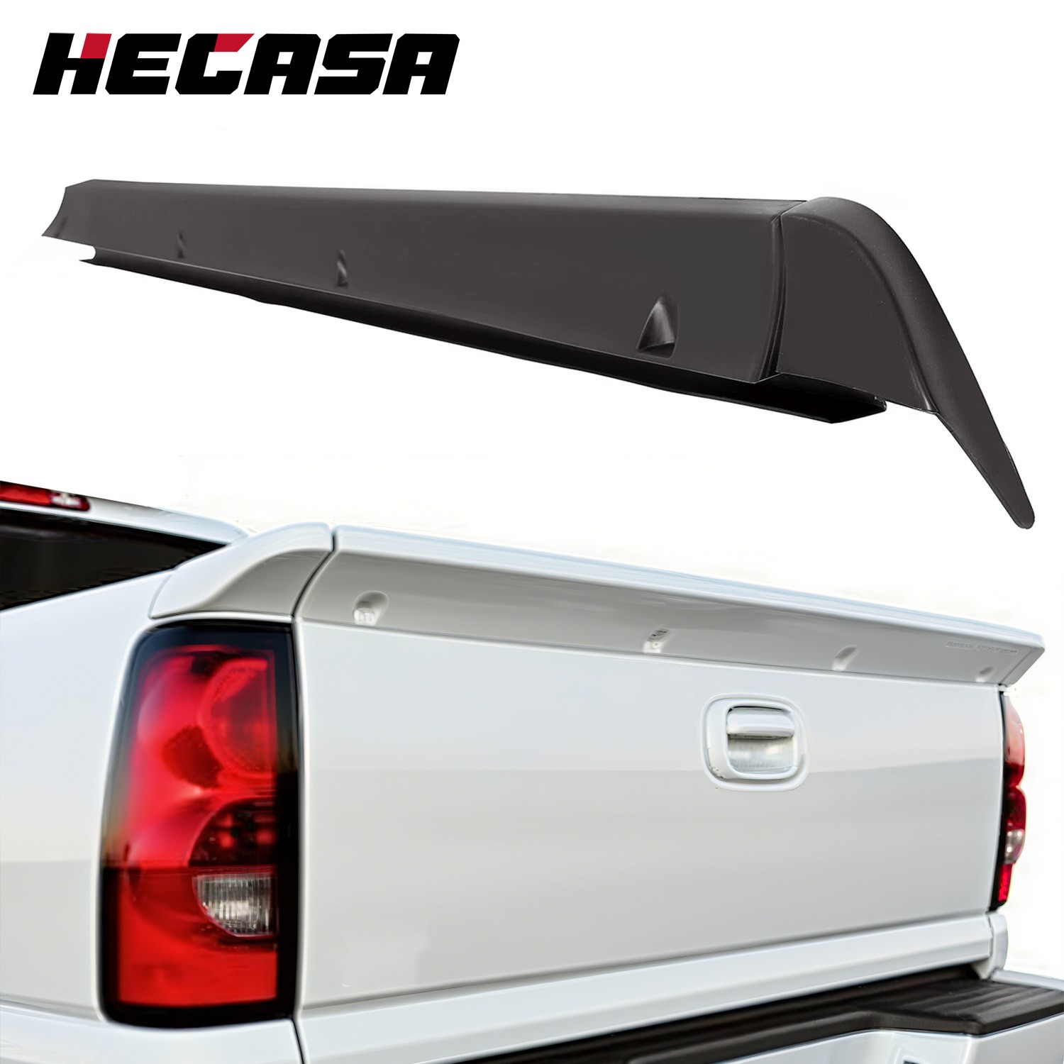 For 99-06 Chevy Silverado GMC Sierra Tailgate Rear Spoiler Wing SS Polyurethane