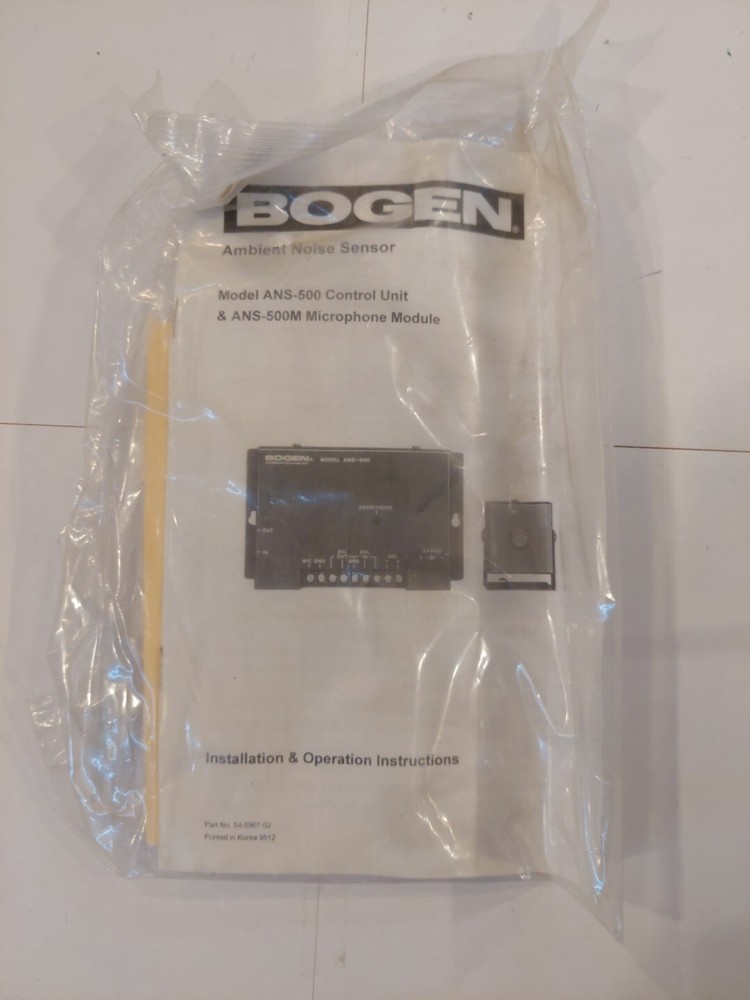 BOGEN ANS500 Ambient Noise Sensor with Microphone & Power Supply