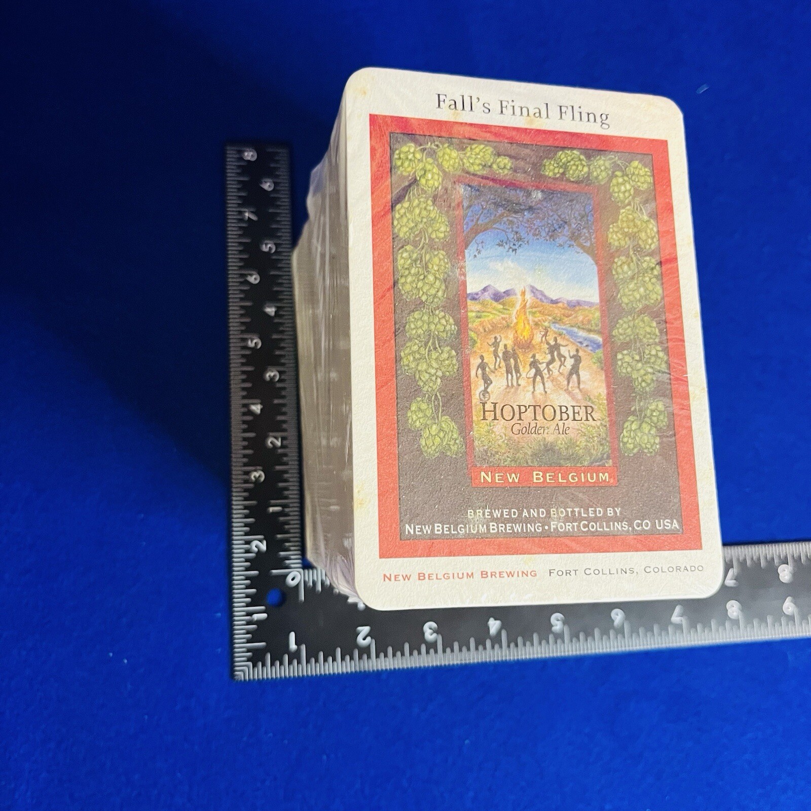 Hoptober Golden Ale Fall's Final Fling Lot of 100 Coasters New Belgium