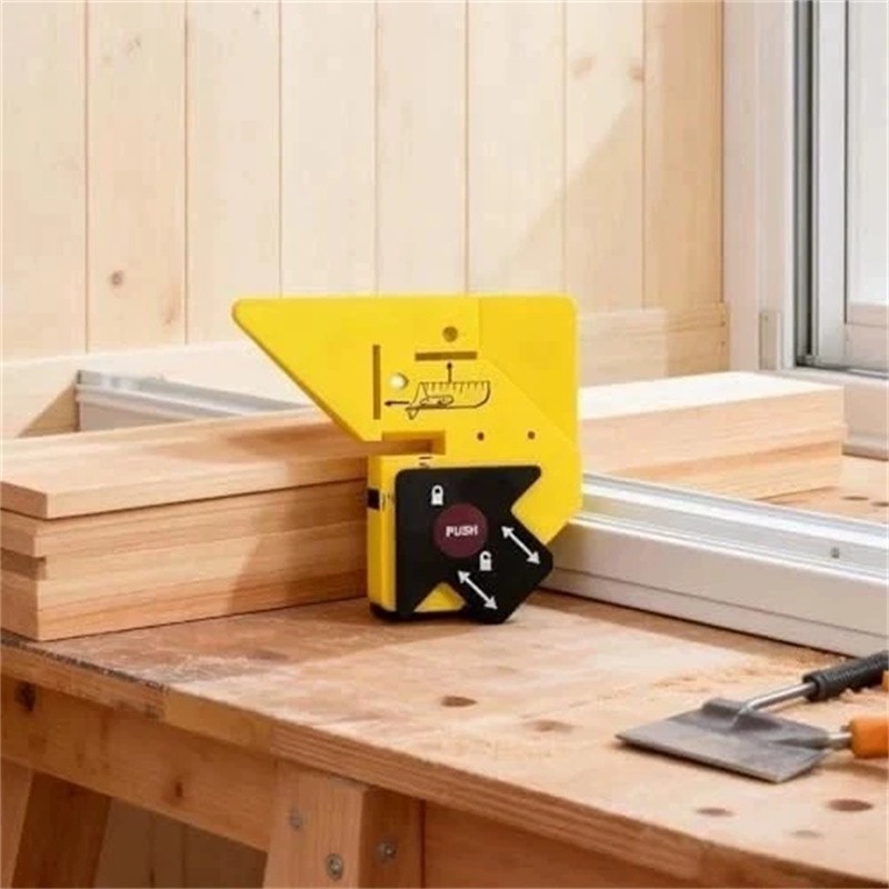 Multifunctional Trim Carpentry Aid, Precision Measuring & Miter Marking Tool