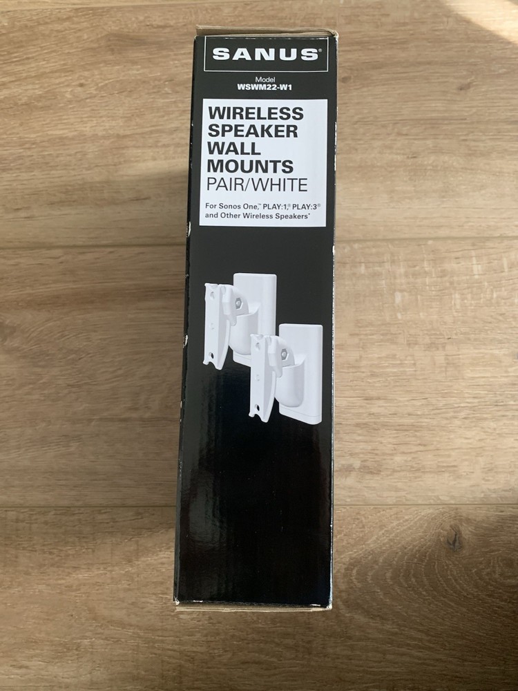 Sanus Wireless Speaker Wall Mounts - Pair (White)