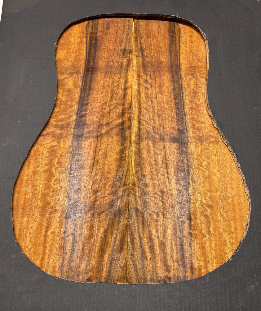 Flame Chocolate Mango Dreadnought Guitar Back Set #240