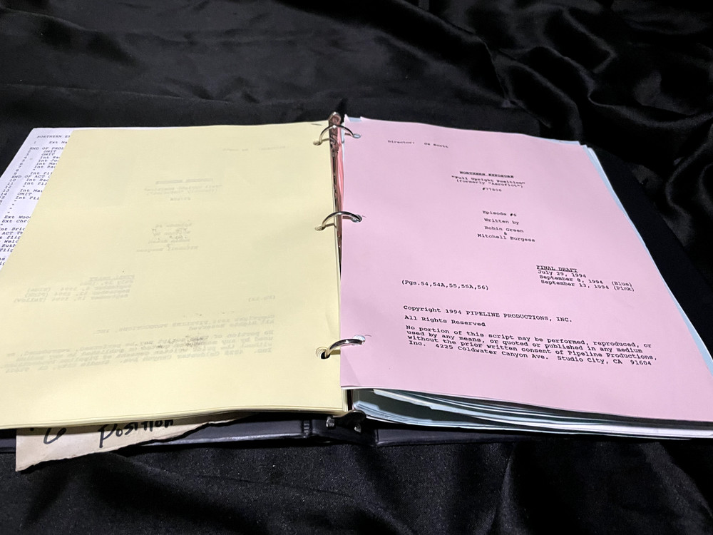 Northern Exposure Script with Cast Polaroids - Full Upright Position