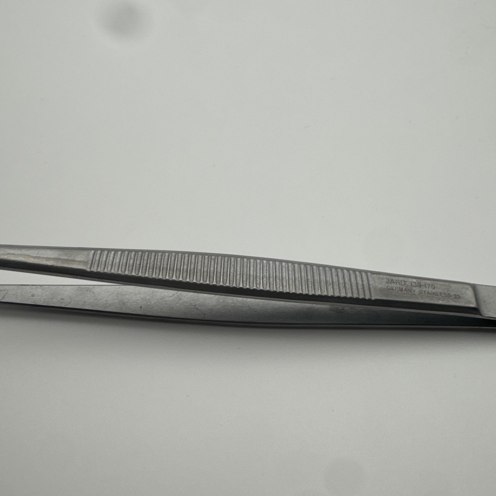 Jarit 130-170 Tissue Forceps, 1 x 2 Teeth, 8"