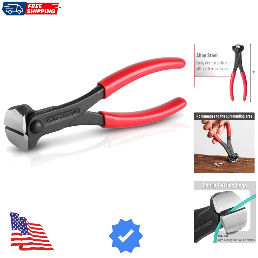 Bates Nail Puller - Cat's Paw Nail Puller & Remover, End Cutting Pliers, Stap...