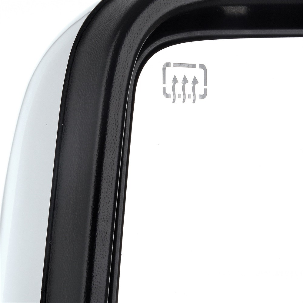 Towing Mirror Pair for 2008-2016 Ford Super Duty Heated Chrome Casing