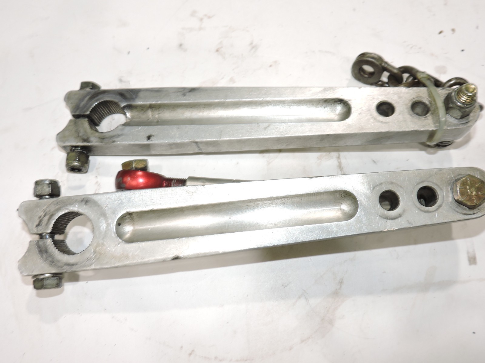 Schroeder 7/8" alum. rear Sway Bar arms straight LW version 6.2" - 7 3/4" NASCAR