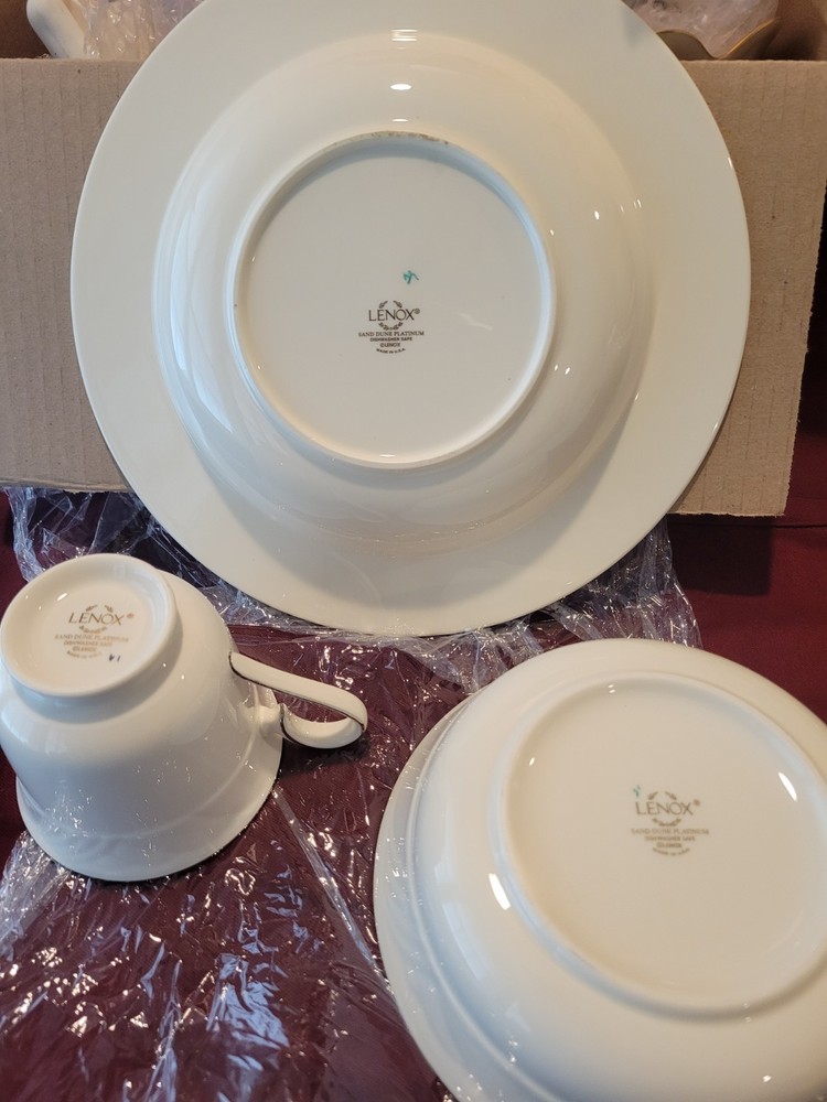 Lenox Sand Dune Platinum. 3 Piece Set.