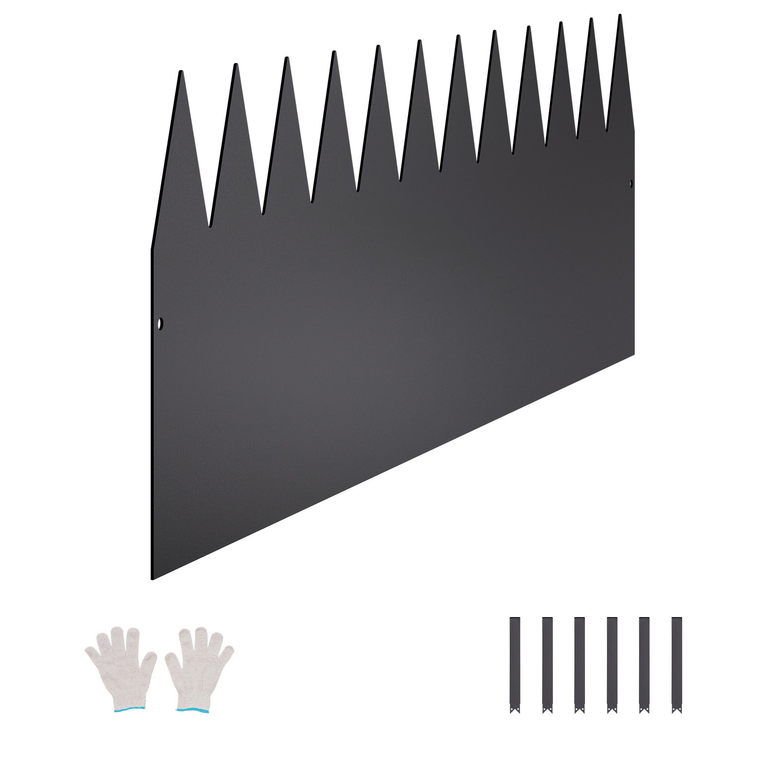 Steel Landscape Edging 4 Packs 40 x 12in Rust-Resistant Garden Edging