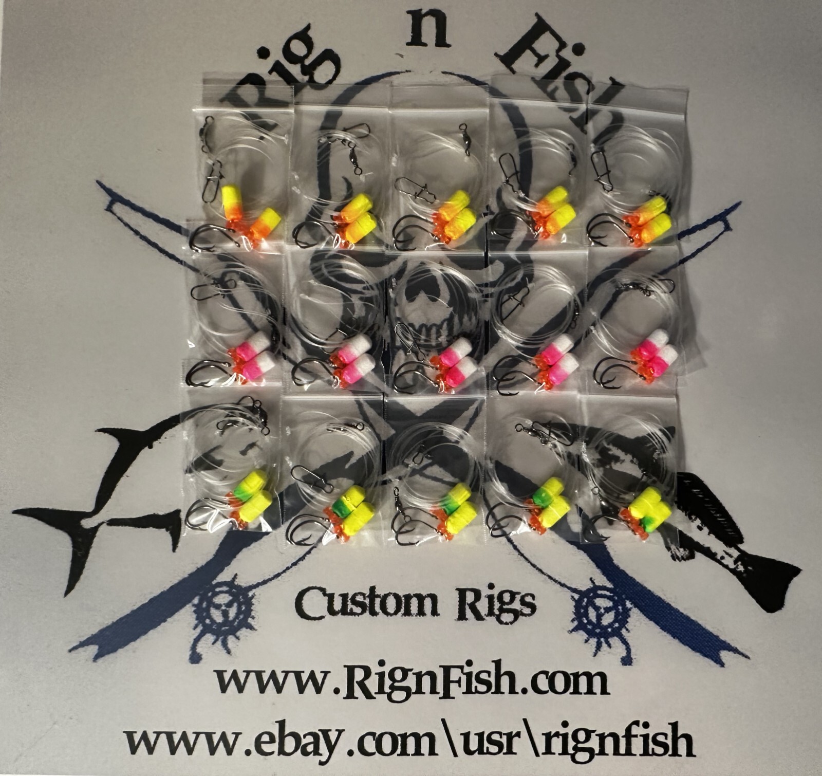 15  Surf Fishing Rigs Hi-Low Rigs Pompano Whiting Snappers Drum Spots Croakers