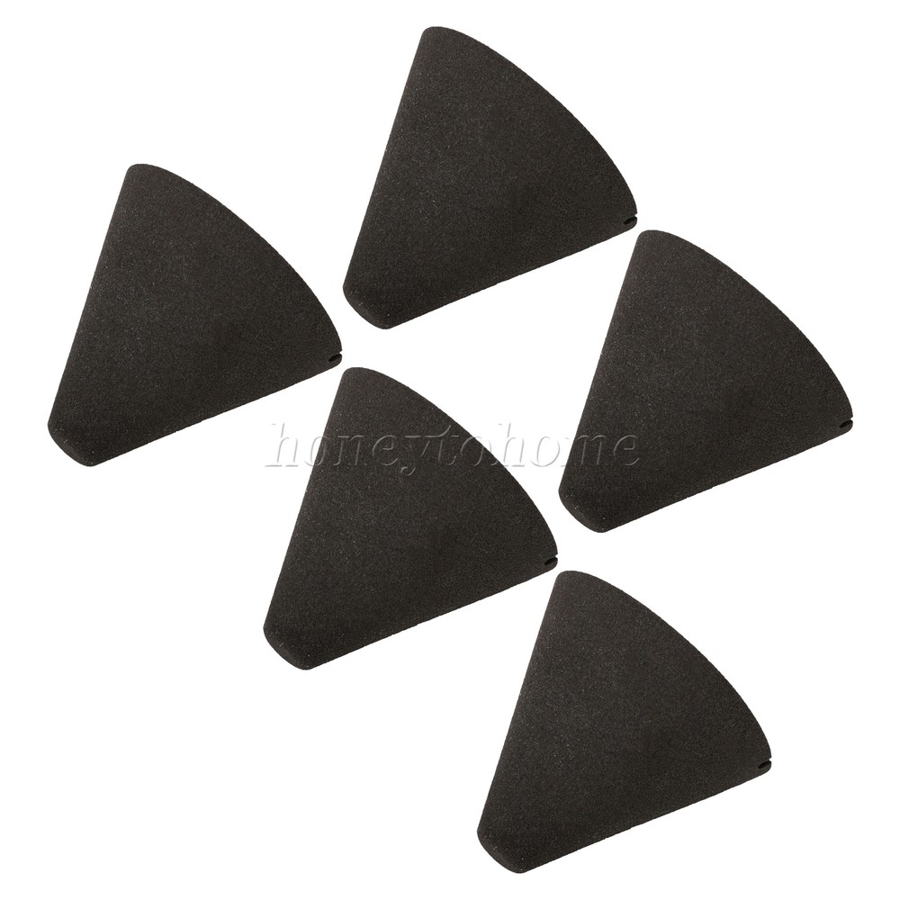 Electronic Drum Accessories Piezo Sponge Cone Black Plastic Pack of 5