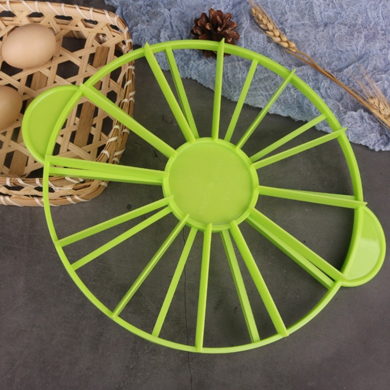10/12 PCS Bread Cake Divider Equal Portion Cutter Slice Marker Baking Tool Green