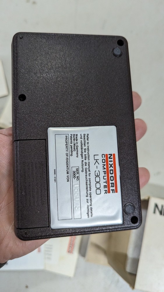 Vintage Nixdorf # LK-3000 Computer In Original Box