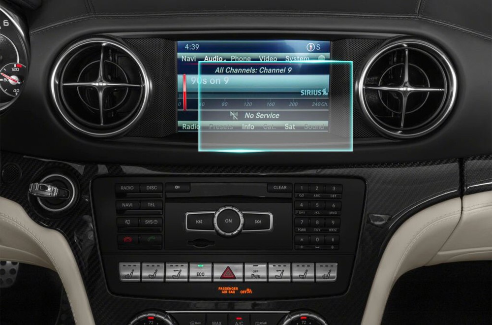 Crystal Clear Screen Protector for 2016 Mercedes Benz SL65 Vehicle Navigation