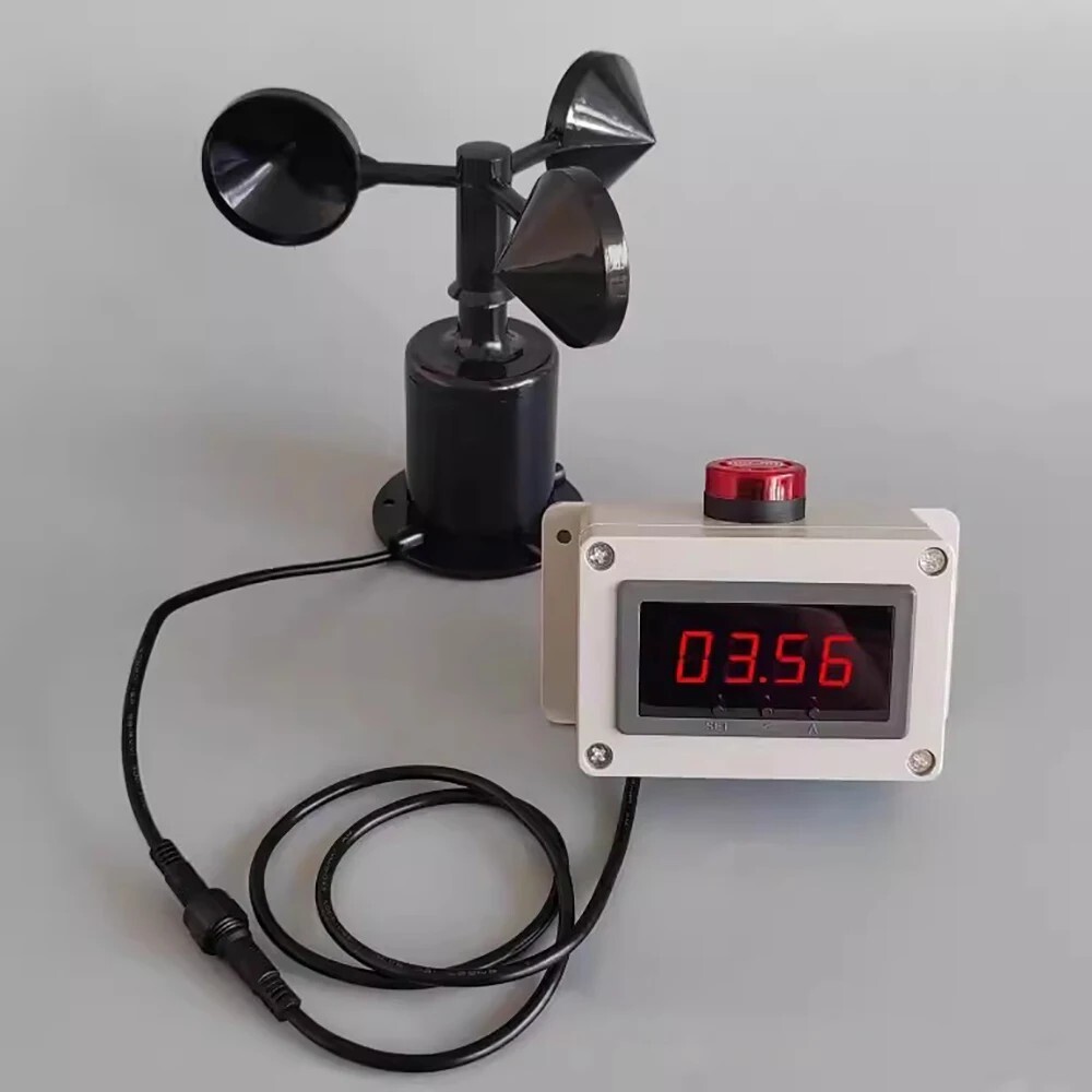 Tower Crane Anemometer 0-30M/S Special Construction Site Wind Speed Tester Meter